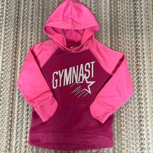 Justice Girls Active Gymnastic Size 8 Hooded Sweatshirt